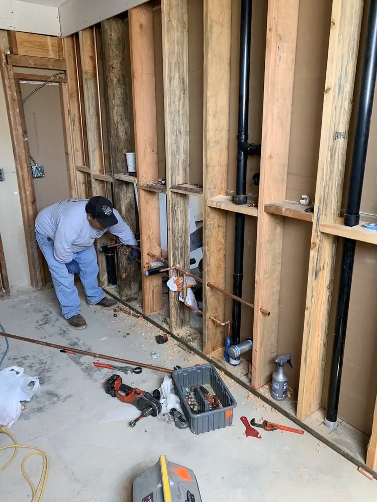Commercial rough-in plumbing for Water Heater Replacement in Harrisville